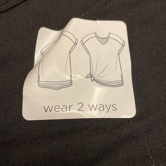 Fit for Me by Fruit of the Loom Open Back Cap Sleeve Top - Picture 4 of 7